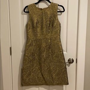 Gold embroidered dress